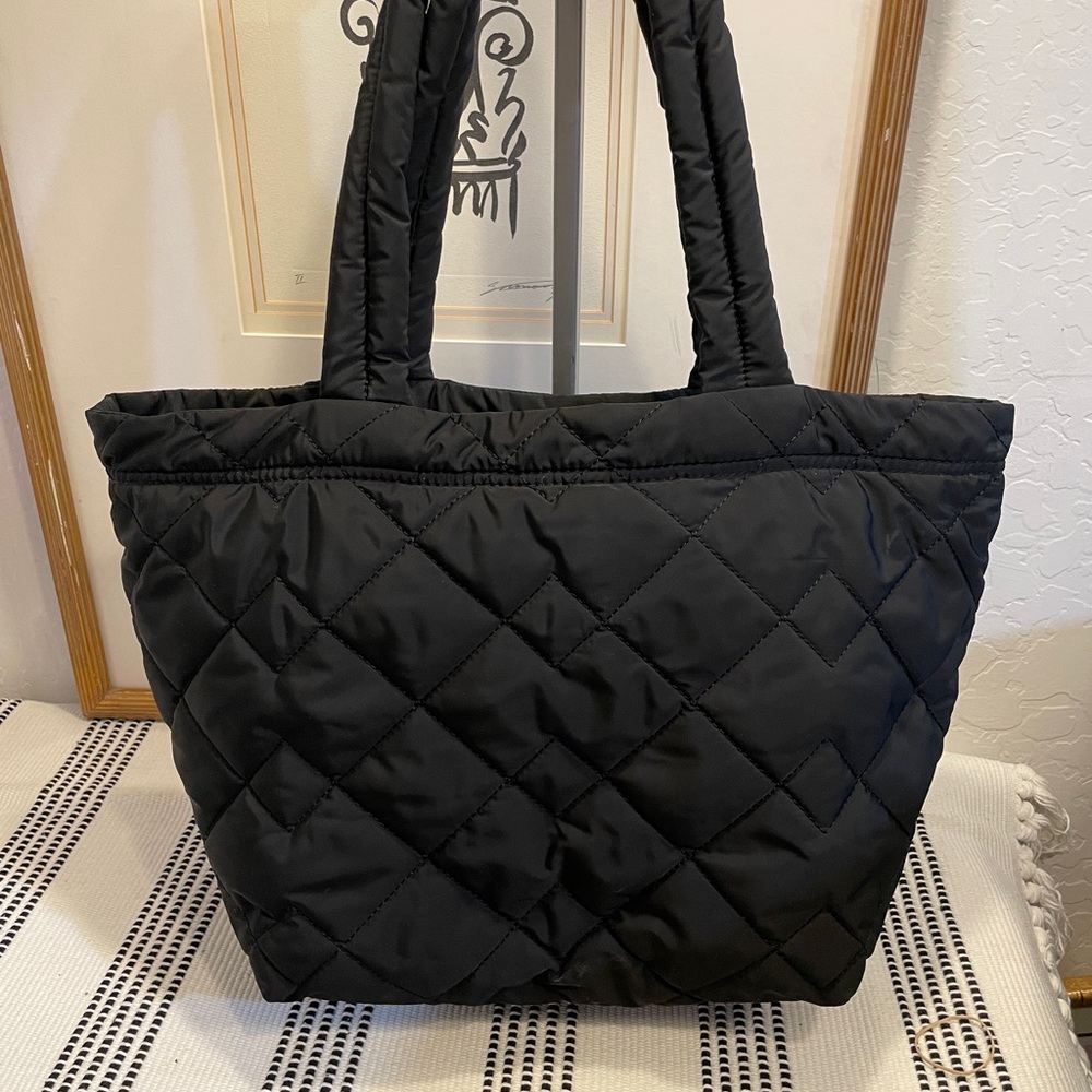 Marc Jacobs Black Quilted Nylon Tote - Picture 3 of 12